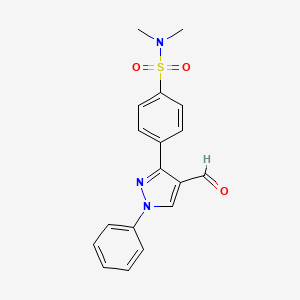 3-{4-[(Dimethylamino)sulfonyl]phenyl}-1-phenylpyrazole-4-carbaldehyde
