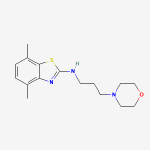 molecular formula C16H23N3OS B2949067 4,7-dimethyl-N-(3-morpholinopropyl)benzo[d]thiazol-2-amine CAS No. 1286698-89-2