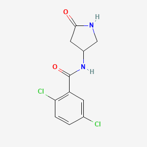 molecular formula C11H10Cl2N2O2 B2949069 2,5-dichloro-N-(5-oxopyrrolidin-3-yl)benzamide CAS No. 1351602-04-4