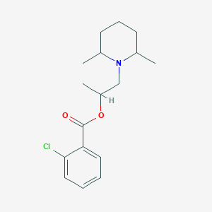 1-(2,6-Dimethylpiperidin-1-yl)propan-2-yl 2-chlorobenzoate