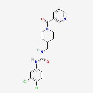 1-(3,4-Dichlorophenyl)-3-((1-nicotinoylpiperidin-4-yl)methyl)urea