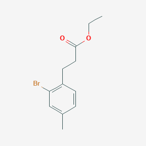 molecular formula C12H15BrO2 B2949074 Ethyl 3-(2-bromo-4-methylphenyl)propanoate CAS No. 1261606-58-9