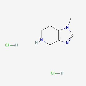 molecular formula C7H13Cl2N3 B2949075 1-methyl-4,5,6,7-tetrahydro-1H-imidazo[4,5-c]pyridine dihydrochloride CAS No. 485402-35-5