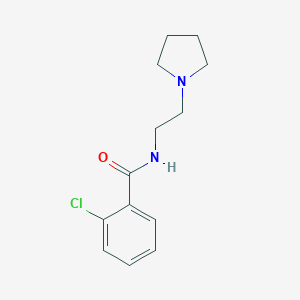 2-chloro-N-[2-(pyrrolidin-1-yl)ethyl]benzamide