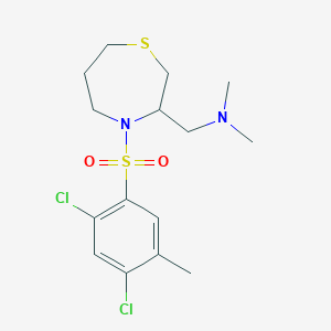 1-(4-((2,4-dichloro-5-methylphenyl)sulfonyl)-1,4-thiazepan-3-yl)-N,N-dimethylmethanamine