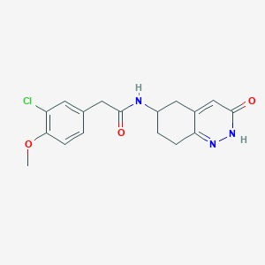 2-(3-chloro-4-methoxyphenyl)-N-(3-oxo-2,3,5,6,7,8-hexahydrocinnolin-6-yl)acetamide