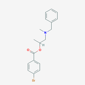 molecular formula C18H20BrNO2 B294909 1-[Benzyl(methyl)amino]propan-2-yl 4-bromobenzoate 