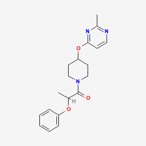 1-(4-((2-Methylpyrimidin-4-yl)oxy)piperidin-1-yl)-2-phenoxypropan-1-one