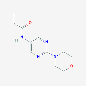 molecular formula C11H14N4O2 B2949096 N-(2-Morpholin-4-ylpyrimidin-5-yl)prop-2-enamide CAS No. 2361638-53-9