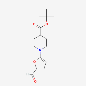 tert-Butyl 1-(5-formylfuran-2-yl)piperidine-4-carboxylate
