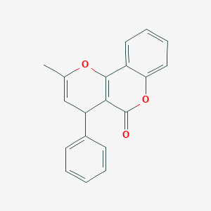 B029491 rac-2-Methyl-4-phenyl-4H-pyrano[3,2-c]benzopyran-5-one CAS No. 15151-14-1
