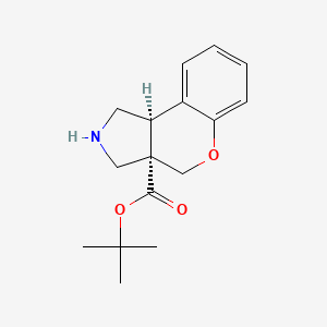 Tert-butyl (3aS,9bS)-2,3,4,9b-tetrahydro-1H-chromeno[3,4-c]pyrrole-3a-carboxylate