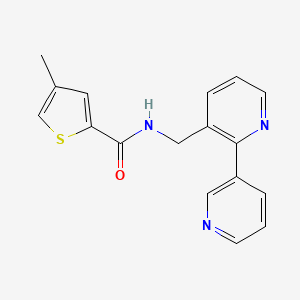 N-([2,3'-bipyridin]-3-ylmethyl)-4-methylthiophene-2-carboxamide