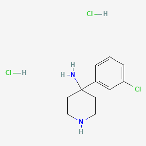 4-(3-Chlorophenyl)piperidin-4-amine dihydrochloride