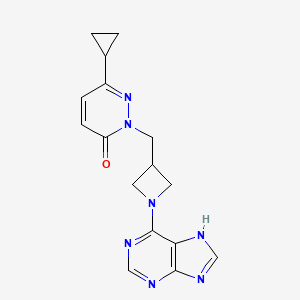 6-cyclopropyl-2-{[1-(9H-purin-6-yl)azetidin-3-yl]methyl}-2,3-dihydropyridazin-3-one