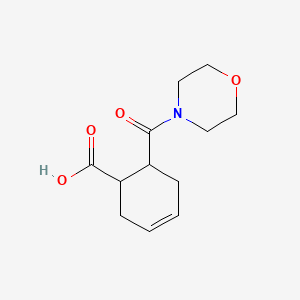 molecular formula C12H17NO4 B2949147 6-(Morpholine-4-carbonyl)cyclohex-3-ene-1-carboxylic acid CAS No. 478040-26-5