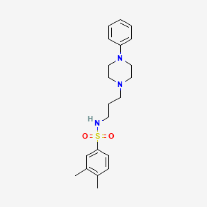 3,4-dimethyl-N-(3-(4-phenylpiperazin-1-yl)propyl)benzenesulfonamide