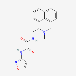 molecular formula C19H20N4O3 B2949152 N1-(2-(dimethylamino)-2-(naphthalen-1-yl)ethyl)-N2-(isoxazol-3-yl)oxalamide CAS No. 942012-93-3