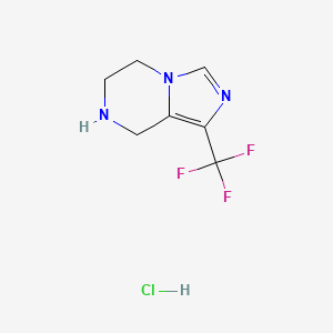 1-(Trifluoromethyl)-5,6,7,8-tetrahydroimidazo[1,5-a]pyrazine;hydrochloride