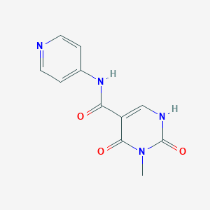 molecular formula C11H10N4O3 B2949165 3-methyl-2,4-dioxo-N-(pyridin-4-yl)-1,2,3,4-tetrahydropyrimidine-5-carboxamide CAS No. 1351662-17-3