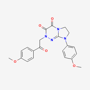 8-(4-methoxyphenyl)-2-(2-(4-methoxyphenyl)-2-oxoethyl)-7,8-dihydroimidazo[2,1-c][1,2,4]triazine-3,4(2H,6H)-dione