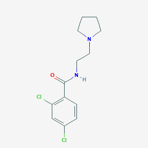 2,4-dichloro-N-[2-(pyrrolidin-1-yl)ethyl]benzamide