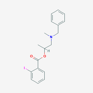 molecular formula C18H20INO2 B294919 1-[Benzyl(methyl)amino]propan-2-yl 2-iodobenzoate 