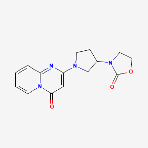 3-[1-(4-Oxopyrido[1,2-a]pyrimidin-2-yl)pyrrolidin-3-yl]-1,3-oxazolidin-2-one