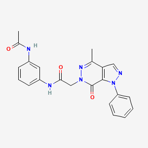 N-(3-acetamidophenyl)-2-(4-methyl-7-oxo-1-phenyl-1H-pyrazolo[3,4-d]pyridazin-6(7H)-yl)acetamide