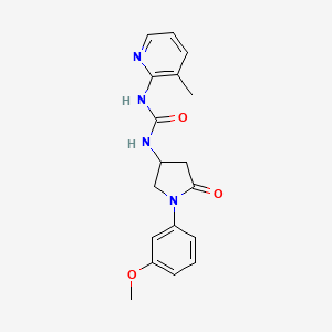 1-(1-(3-Methoxyphenyl)-5-oxopyrrolidin-3-yl)-3-(3-methylpyridin-2-yl)urea