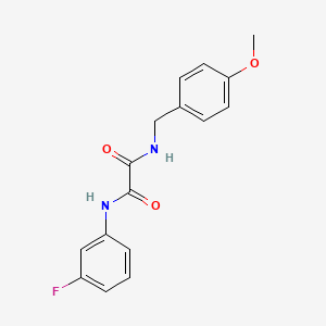molecular formula C16H15FN2O3 B2949205 N-(3-fluorophenyl)-N'-(4-methoxybenzyl)ethanediamide CAS No. 433250-99-8