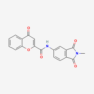 N-(2-methyl-1,3-dioxoisoindol-5-yl)-4-oxochromene-2-carboxamide