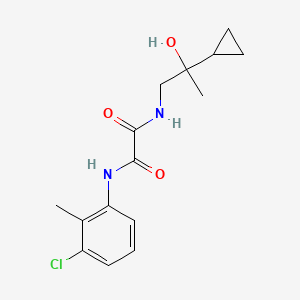 molecular formula C15H19ClN2O3 B2949209 N1-(3-chloro-2-methylphenyl)-N2-(2-cyclopropyl-2-hydroxypropyl)oxalamide CAS No. 1351649-05-2