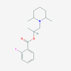 1-(2,6-Dimethylpiperidin-1-yl)propan-2-yl 2-iodobenzoate