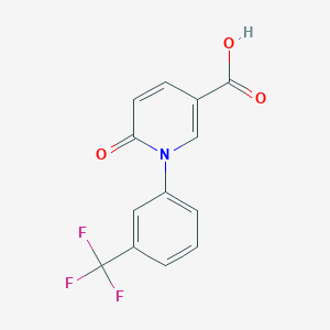 6-Oxo-1-(3-(trifluoromethyl)phenyl)-1,6-dihydropyridine-3-carboxylic acid