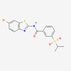 N-(6-bromobenzo[d]thiazol-2-yl)-3-(isopropylsulfonyl)benzamide