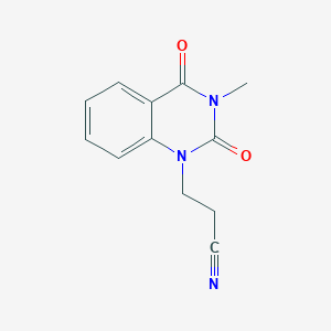 3-(3-Methyl-2,4-dioxo-3,4-dihydroquinazolin-1(2H)-yl)propanenitrile