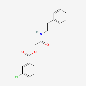 2-Oxo-2-(phenethylamino)ethyl 3-chlorobenzoate