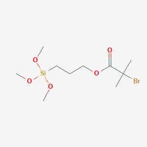 molecular formula C10H21BrO5Si B2949228 3-(Trimethoxysilyl)propyl 2-bromo-2-methylpropanoate CAS No. 314021-97-1