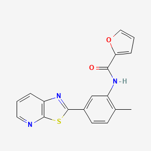 N-(2-methyl-5-(thiazolo[5,4-b]pyridin-2-yl)phenyl)furan-2-carboxamide