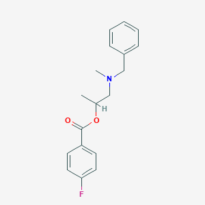 1-[Benzyl(methyl)amino]propan-2-yl 4-fluorobenzoate