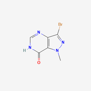 molecular formula C6H5BrN4O B2949256 3-bromo-1-methyl-1H-pyrazolo[4,3-d]pyrimidin-7-ol CAS No. 68479-27-6