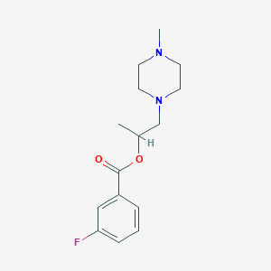 1-(4-Methylpiperazin-1-yl)propan-2-yl 3-fluorobenzoate