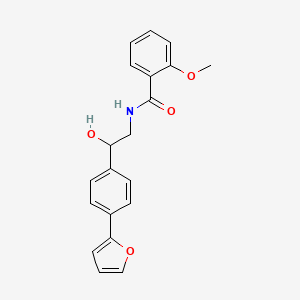N-{2-[4-(furan-2-yl)phenyl]-2-hydroxyethyl}-2-methoxybenzamide