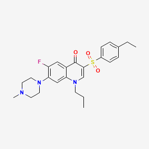 molecular formula C25H30FN3O3S B2949277 3-((4-ethylphenyl)sulfonyl)-6-fluoro-7-(4-methylpiperazin-1-yl)-1-propylquinolin-4(1H)-one CAS No. 892770-47-7