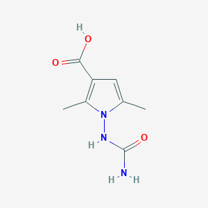 molecular formula C8H11N3O3 B2949292 1-(carbamoylamino)-2,5-dimethyl-1H-pyrrole-3-carboxylic acid CAS No. 1378700-07-2
