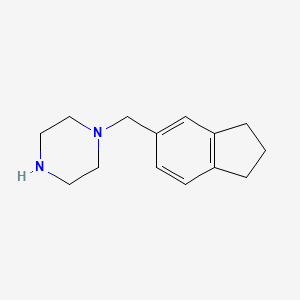 1-(2,3-dihydro-1H-inden-5-ylmethyl)piperazine