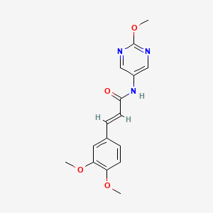 (E)-3-(3,4-dimethoxyphenyl)-N-(2-methoxypyrimidin-5-yl)acrylamide