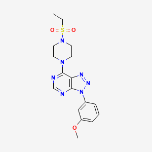 7-(4-(ethylsulfonyl)piperazin-1-yl)-3-(3-methoxyphenyl)-3H-[1,2,3]triazolo[4,5-d]pyrimidine
