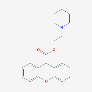 2-piperidin-1-ylethyl 9H-xanthene-9-carboxylate